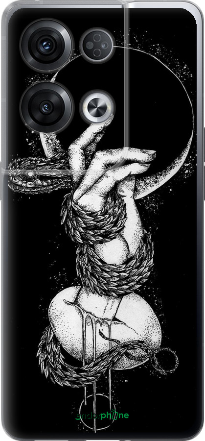 Силіконовий чехол Змія в руці для Oppo Reno8 Pro 5G - 4149u-2615 изображение 