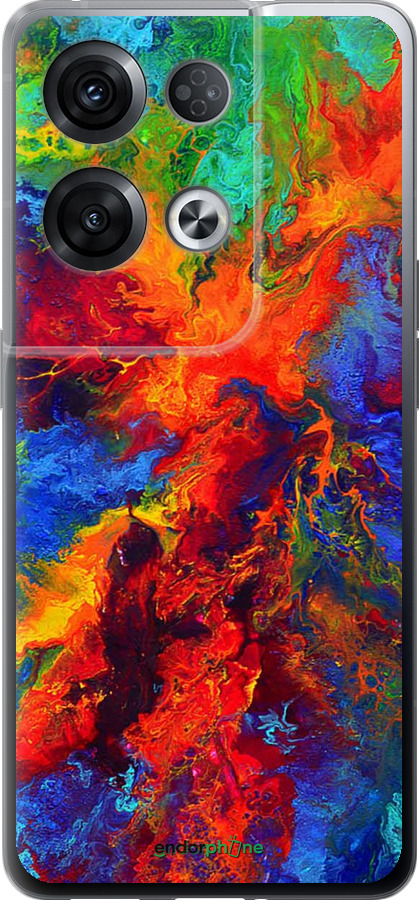 Силиконовый чехол Акварель на холсте для Oppo Reno8 Pro 5G - 4150u-2615 изображение 