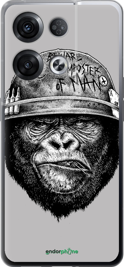 Силиконовый чехол military monkey для Oppo Reno8 Pro 5G - 4177u-2615 изображение 