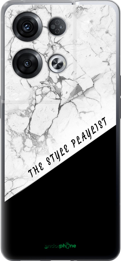 Силиконовый чехол The style playlist для Oppo Reno8 Pro 5G - 4308u-2615 изображение 