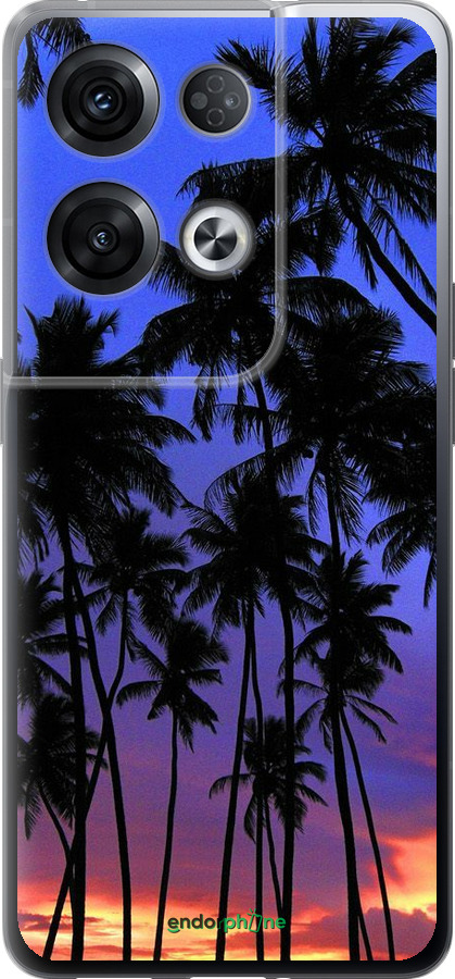 Силіконовий чехол Пальми для Oppo Reno8 Pro 5G - 4324u-2615 изображение 