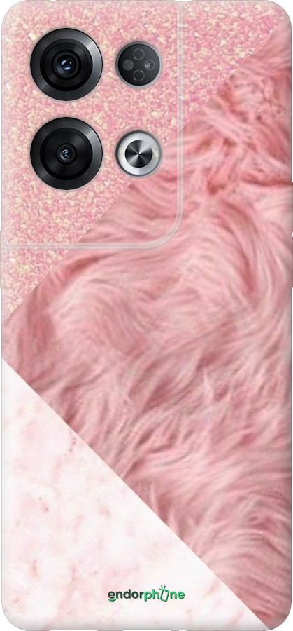 Силиконовый чехол Розовые текстуры для Oppo Reno8 Pro 5G - 4343u-2615 изображение 