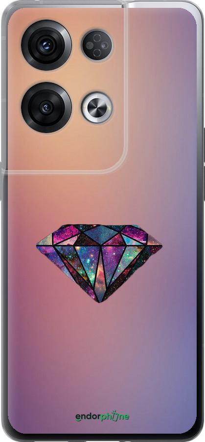 Силиконовый чехол Диамант для Oppo Reno8 Pro 5G - 4352u-2615 изображение 