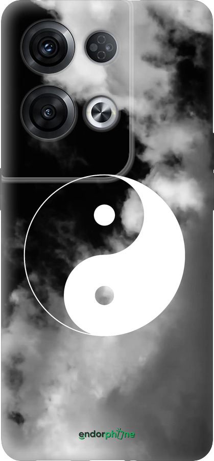Силиконовый чехол Инь и Янь для Oppo Reno8 Pro 5G - 4389u-2615 изображение 