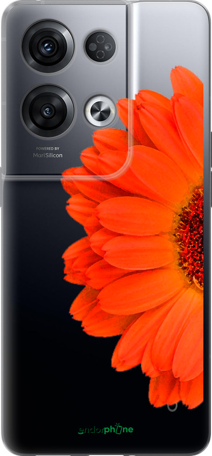 Силиконовый чехол Гербера 1 для Oppo Reno8 Pro 5G - 4534u-2615 изображение 