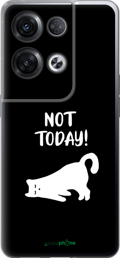 Силиконовый чехол Уставший кот для Oppo Reno8 Pro 5G - 4535u-2615 изображение 