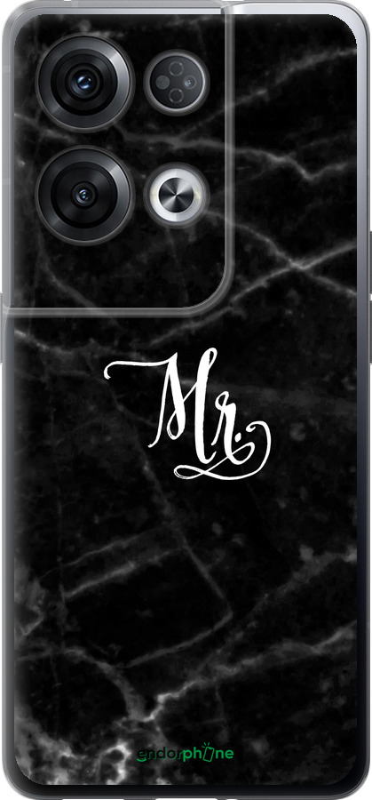 Силіконовий чехол Мармур1 для Oppo Reno8 Pro 5G - 4582u-2615 изображение 