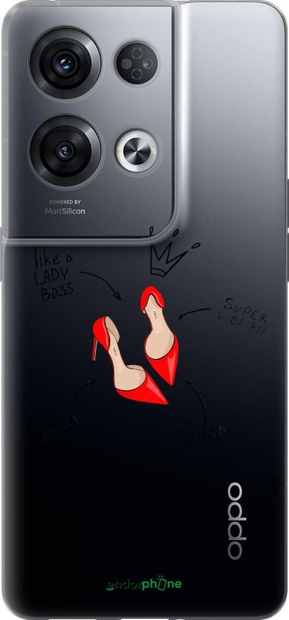 Силиконовый чехол Женщина для Oppo Reno8 Pro 5G - 4599u-2615 изображение 