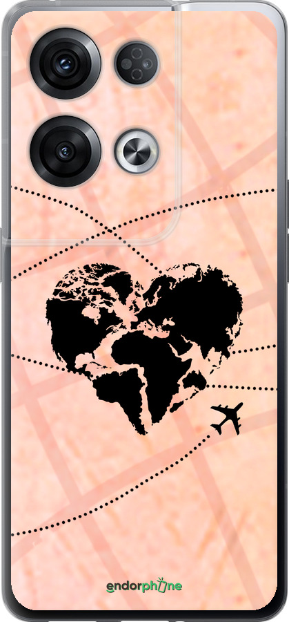 Силиконовый чехол Путешествуй для Oppo Reno8 Pro 5G - 4607u-2615 изображение 