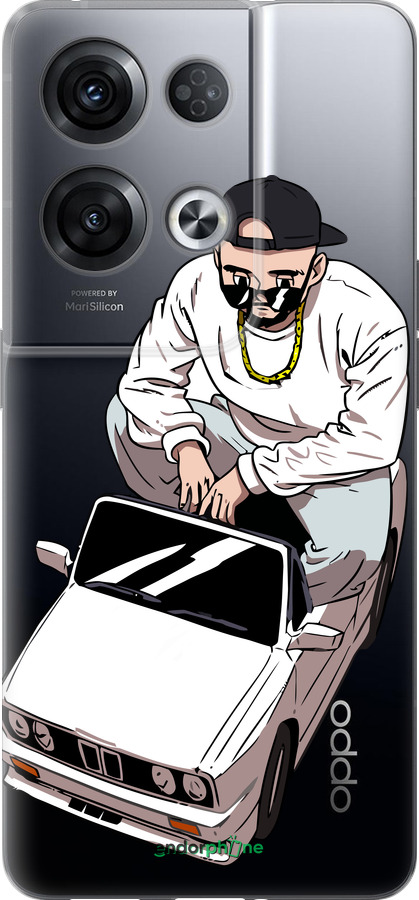 Силіконовий чехол Тачка для Oppo Reno8 Pro 5G - 4663u-2615 изображение 