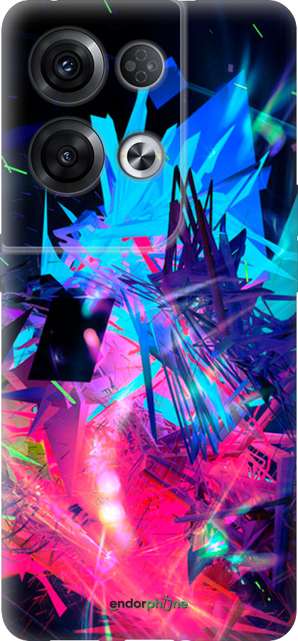 Силиконовый чехол Абстрактный чехол для Oppo Reno8 Pro 5G - 4681u-2615 изображение 