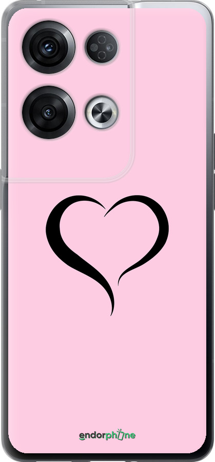 Силіконовий чехол Серце 1 для Oppo Reno8 Pro 5G - 4730u-2615 изображение 