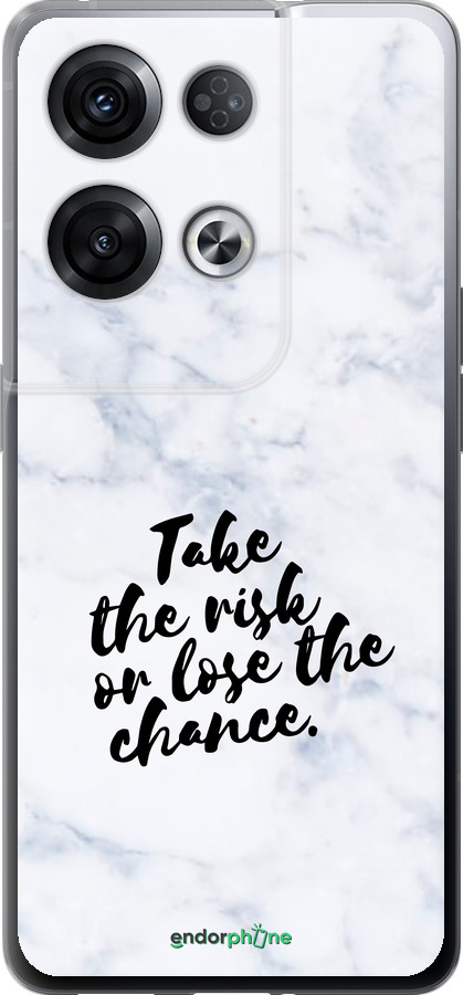 Силиконовый чехол Рискнуть или потерять шанс для Oppo Reno8 Pro 5G - 4866u-2615 изображение 