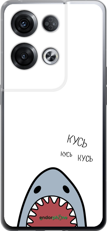 Силиконовый чехол Акула для Oppo Reno8 Pro 5G - 4870u-2615 изображение 