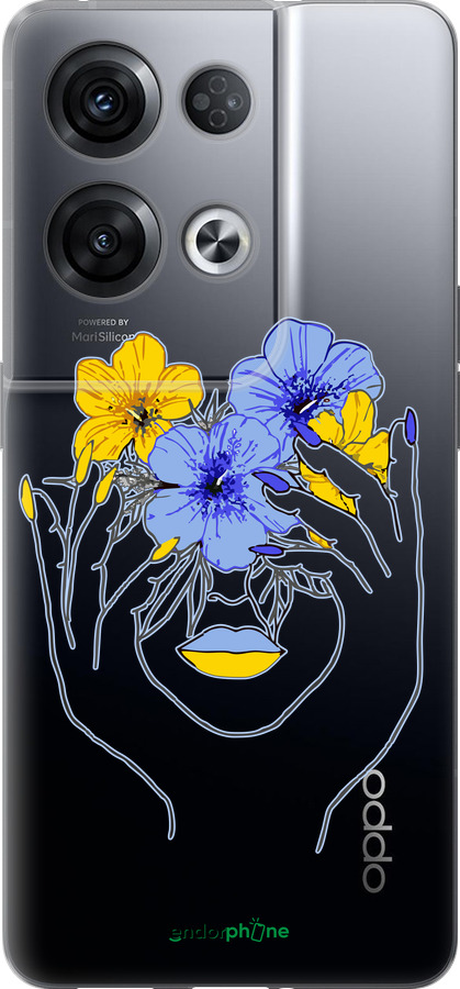 Силиконовый чехол Девушка v4 для Oppo Reno8 Pro 5G - 5276u-2615 изображение 