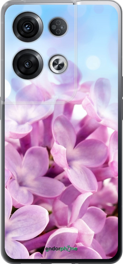 Силіконовий чехол Бузок для Oppo Reno8 Pro 5G - 527u-2615 изображение 