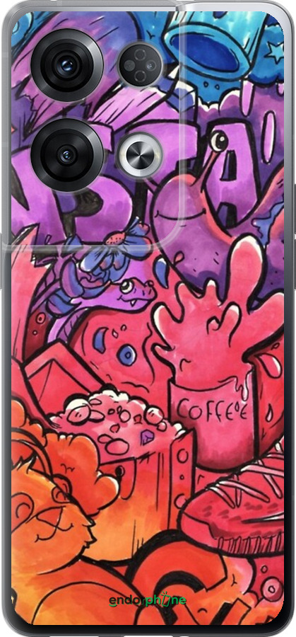 Силиконовый чехол № 5391 для Oppo Reno8 Pro 5G - 5391u-2615 изображение 