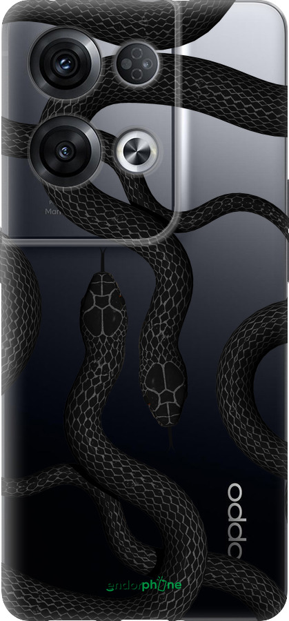 Силиконовый чехол Змеи для Oppo Reno8 Pro 5G - 5473u-2615 изображение 