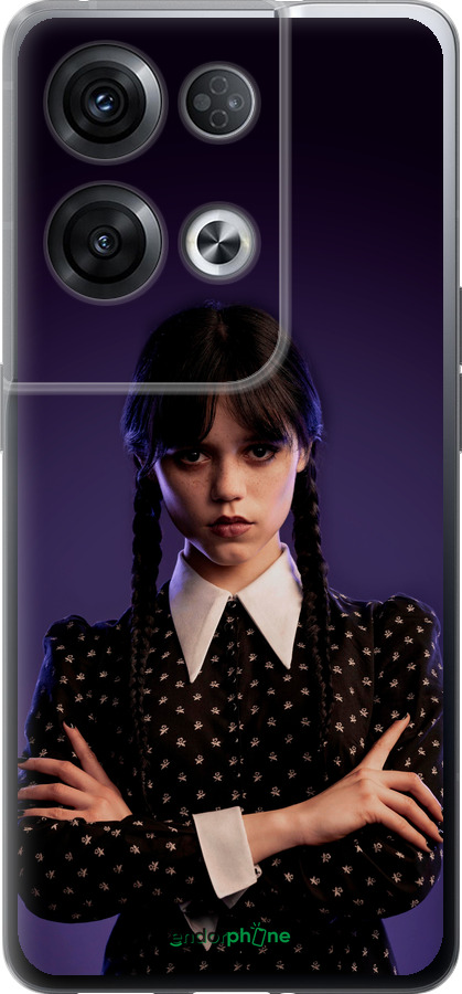 Силиконовый чехол Wednesday v3 для Oppo Reno8 Pro 5G - 5517u-2615 изображение 