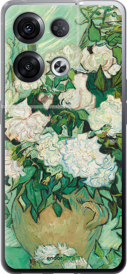 Силіконовий чехол Вінсент Ван Гог. Ваза з трояндами для Oppo Reno8 Pro 5G - 5543u-2615 изображение 