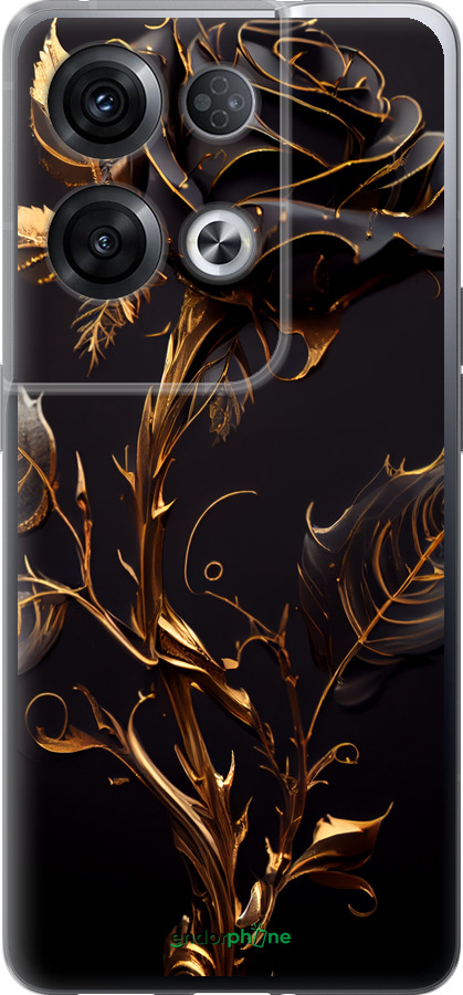 Силиконовый чехол Роза 3 для Oppo Reno8 Pro 5G - 5552u-2615 изображение 