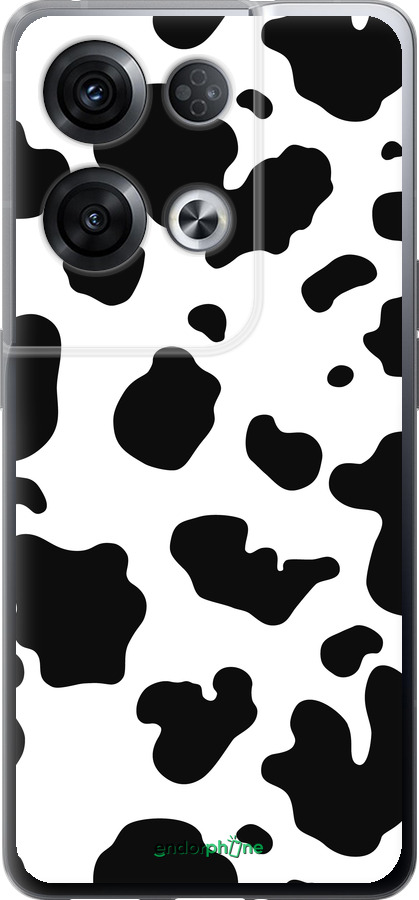 Силиконовый чехол Шкура коровы для Oppo Reno8 Pro 5G - 5576u-2615 изображение 