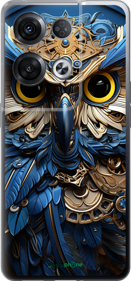 Силиконовый чехол Сова v2 для Oppo Reno8 Pro 5G - 5649u-2615 изображение 