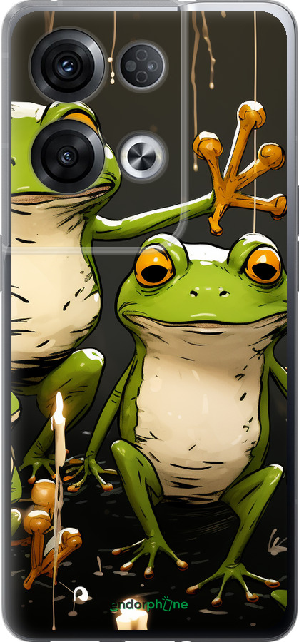 Силиконовый чехол Жабки 2 для Oppo Reno8 Pro 5G - 5657u-2615 изображение 