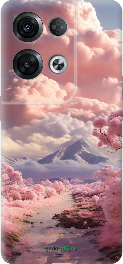 Силіконовий чехол Рожеві хмари для Oppo Reno8 Pro 5G - 5660u-2615 изображение 