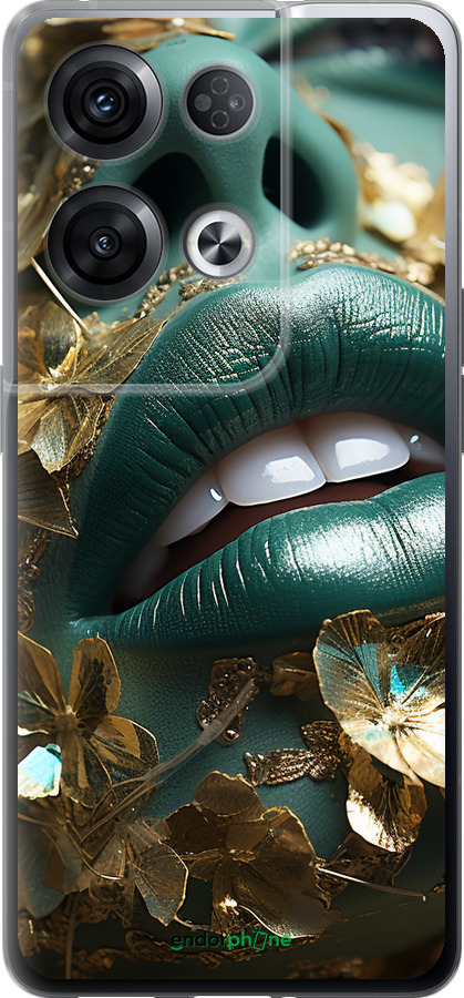 Силиконовый чехол Губы 2 для Oppo Reno8 Pro 5G - 5667u-2615 изображение 