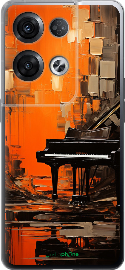 Силиконовый чехол Чехол для телефона Оранжевый Рояль для Oppo Reno8 Pro 5G - 5937u-2615 изображение 