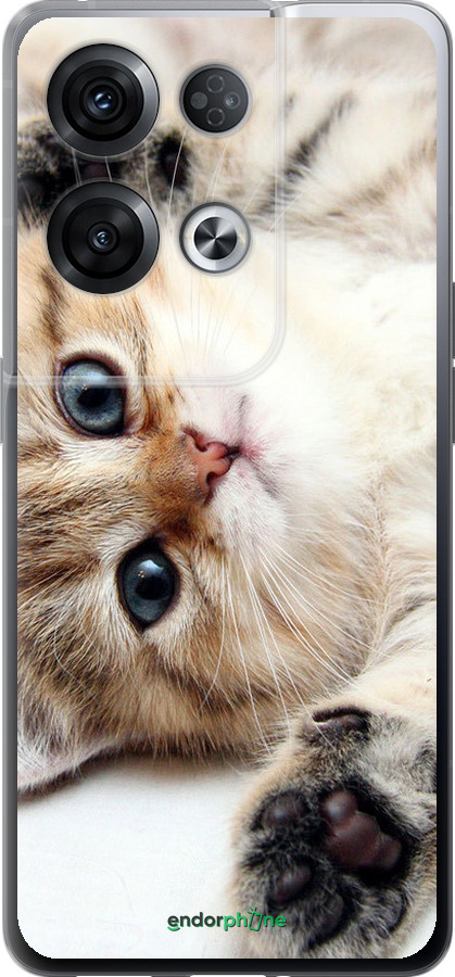 Силіконовий чехол Котик для Oppo Reno8 Pro 5G - 6024u-2615 изображение 