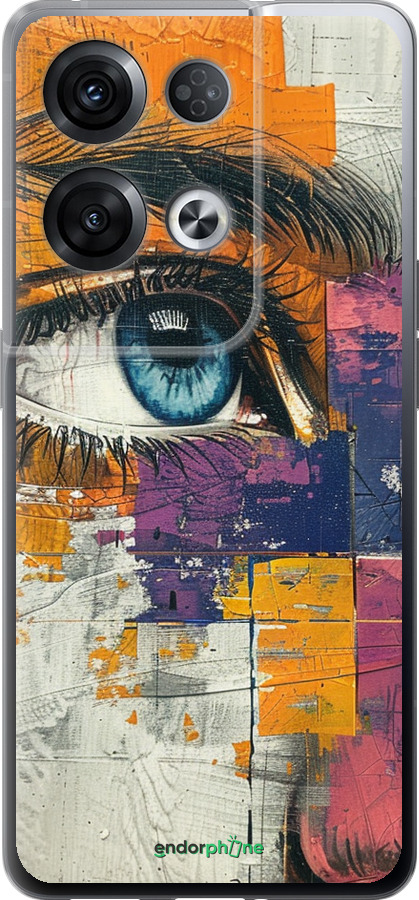 Силіконовий чехол Кольорова фреска для Oppo Reno8 Pro 5G - 6032u-2615 изображение 