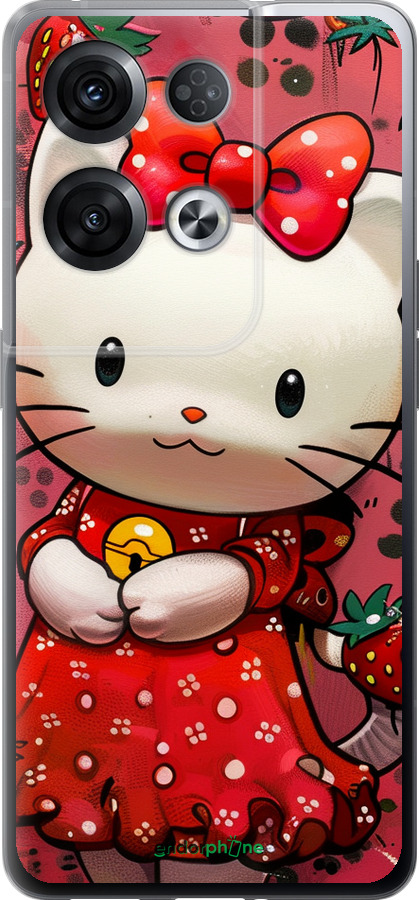 Силиконовый чехол hello kitty1 для Oppo Reno8 Pro 5G - 6036u-2615 изображение 