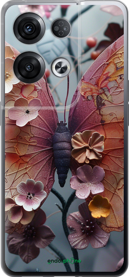 Силиконовый чехол Fairy Butterfly для Oppo Reno8 Pro 5G - 6048u-2615 изображение 