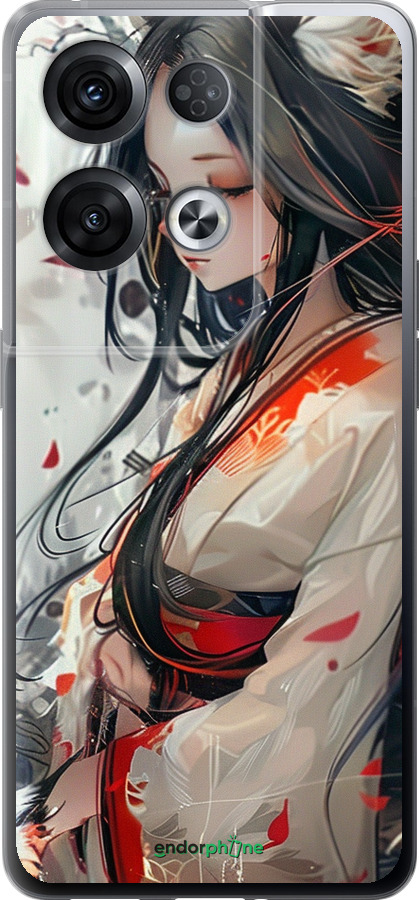 Силіконовий чехол Кіцуне для Oppo Reno8 Pro 5G - 6073u-2615 изображение 