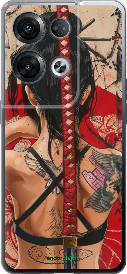 Силиконовый чехол Тайна катаны для Oppo Reno8 Pro 5G - 6074u-2615 изображение 