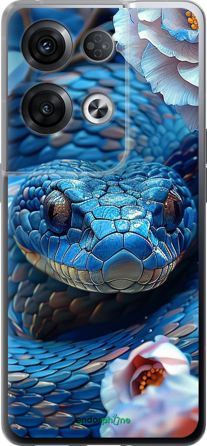 Силиконовый чехол Blue Snake для Oppo Reno8 Pro 5G - 6079u-2615 изображение 