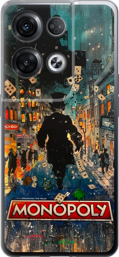 Силиконовый чехол Метрополис игры для Oppo Reno8 Pro 5G - 6085u-2615 изображение 