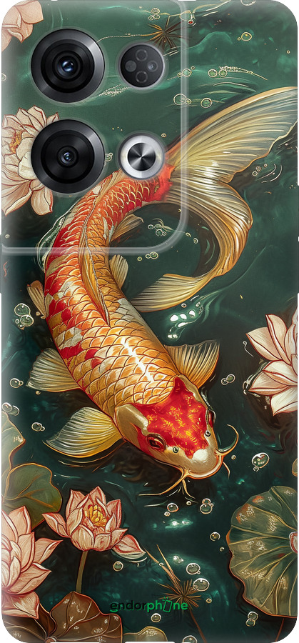 Силиконовый чехол Мелодия Лотоса для Oppo Reno8 Pro 5G - 6106u-2615 изображение 