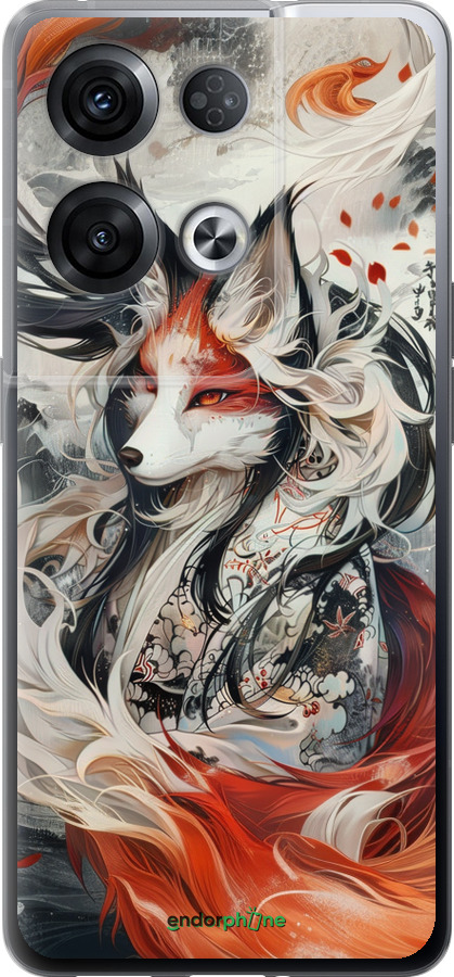 Силиконовый чехол Дух кицунэ' для Oppo Reno8 Pro 5G - 6107u-2615 изображение 