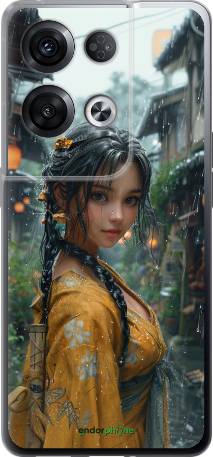 Силиконовый чехол Anime-girl для Oppo Reno8 Pro 5G - 6133u-2615 изображение 