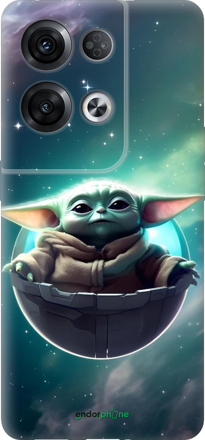 Силиконовый чехол Малышь йода для Oppo Reno8 Pro 5G - 6294u-2615 изображение 