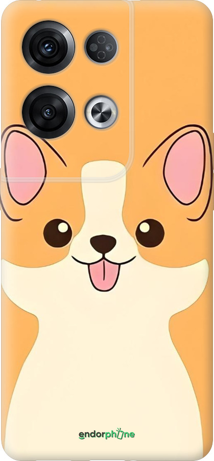 Силиконовый чехол Милый пес для Oppo Reno8 Pro 5G - 6296u-2615 изображение 
