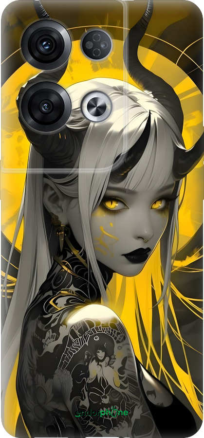 Силиконовый чехол Аниме демон 2 для Oppo Reno8 Pro 5G - 6309u-2615 изображение 