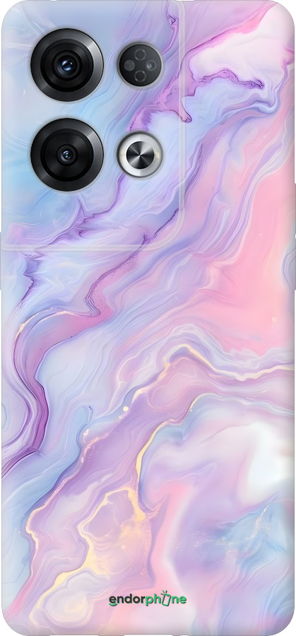 Силиконовый чехол Нежный мрамор для Oppo Reno8 Pro 5G - 6310u-2615 изображение 