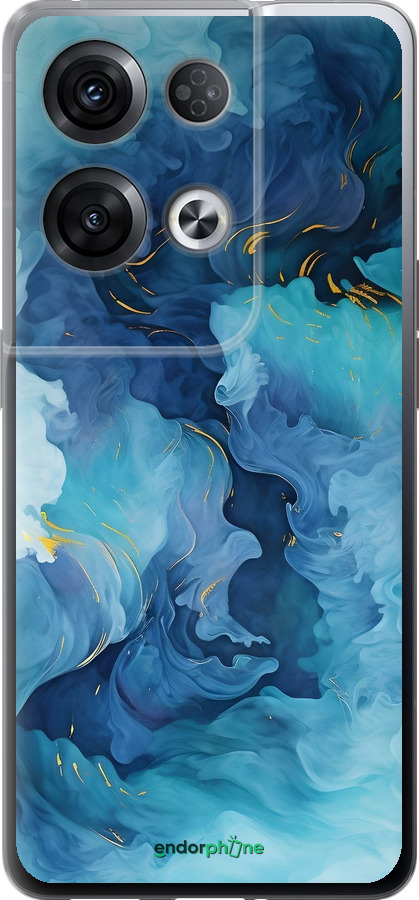 Силиконовый чехол Акварель для Oppo Reno8 Pro 5G - 6320u-2615 изображение 
