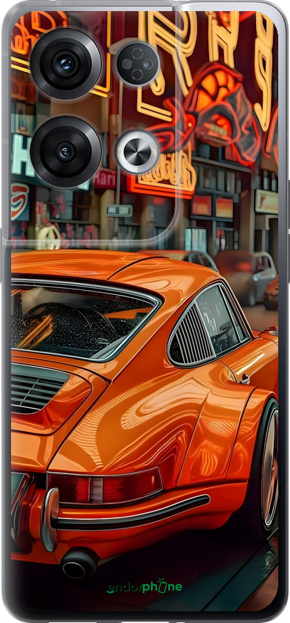 Силиконовый чехол Порше для Oppo Reno8 Pro 5G - 6334u-2615 изображение 