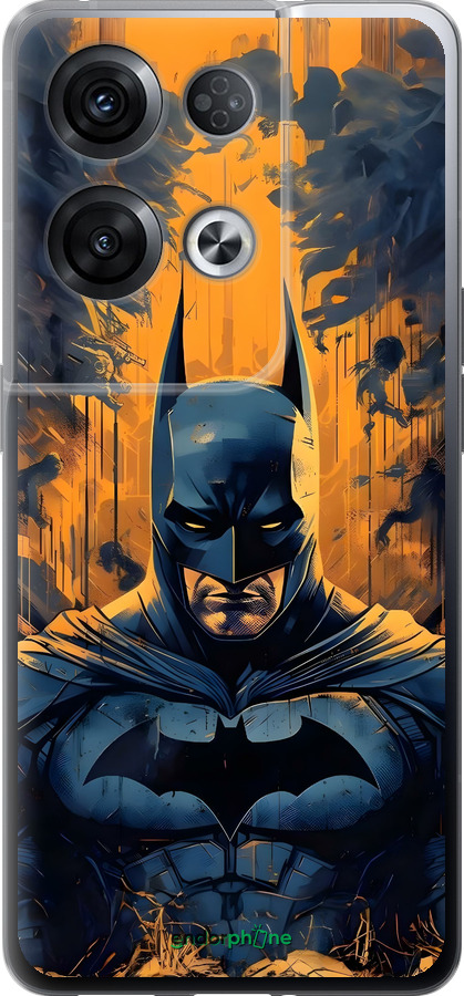 Силиконовый чехол Бэтмен для Oppo Reno8 Pro 5G - 6335u-2615 изображение 