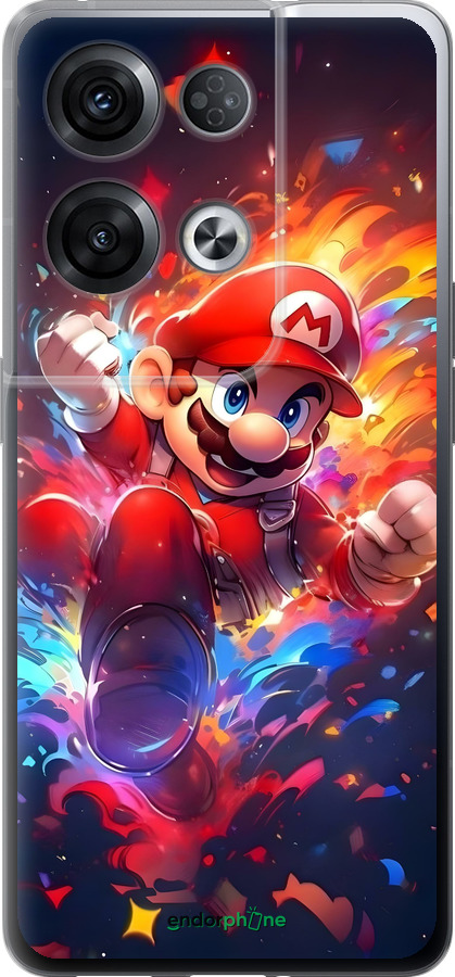 Силиконовый чехол Супер Марио для Oppo Reno8 Pro 5G - 6342u-2615 изображение 